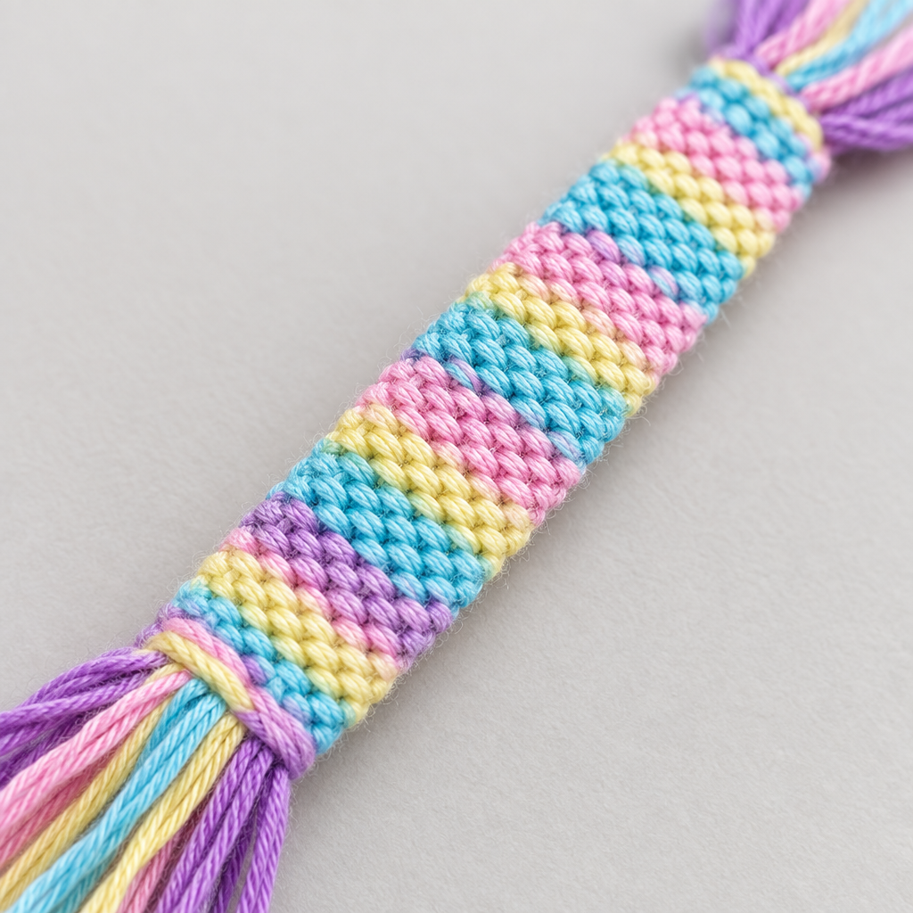 Mini Loom Weaving Kit – Wooden DIY Bracelet Craft Tool Set