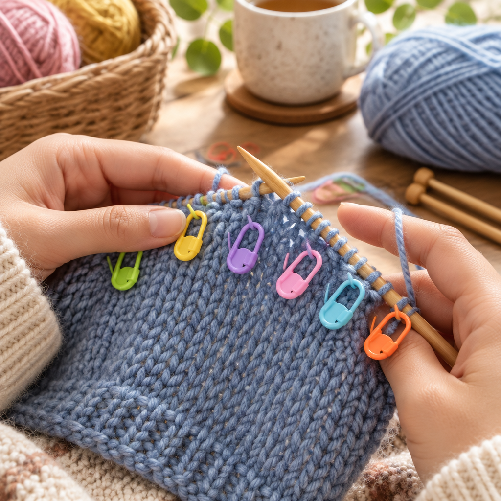 Colorful Crochet Locking Markers For Knitting