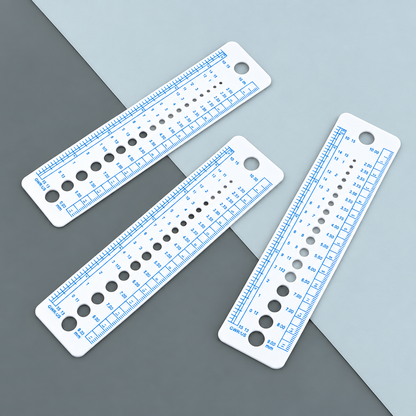 Knitting Needle Gauge Ruler – Crochet Tool Measuring Accessory