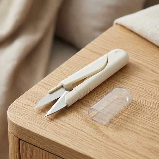 Small Craft Scissors With Cover – Portable Sewing And Crochet Cutter
