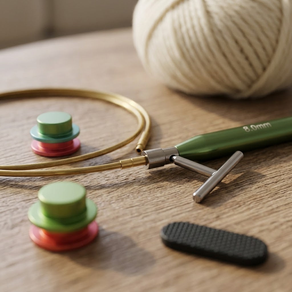 Colorful Interchangeable Crochet Hook Set – Complete Knitting Needle Kit