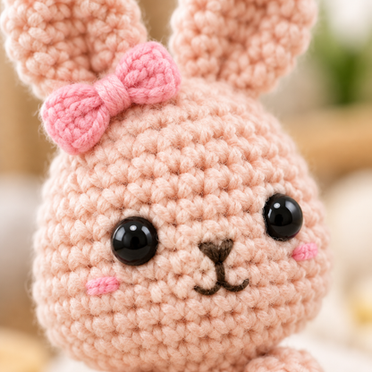 Beginner Crochet Kit – Cute Amigurumi Handmade Yarn Project Set