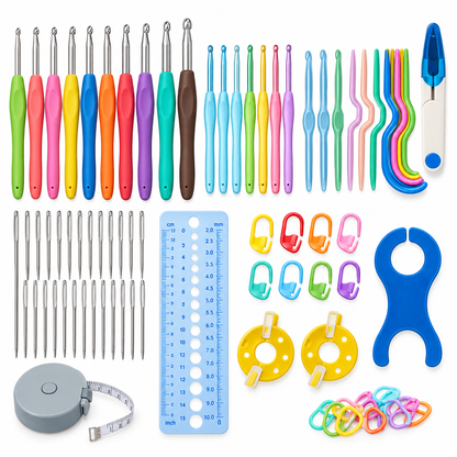 DIY Crochet Tool Kit – Complete Yarn Craft Accessories Set