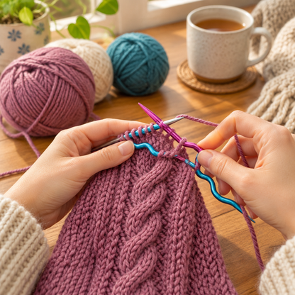 Cable Knitting Needles – U Shaped Stitch Holder For Knitting Patterns