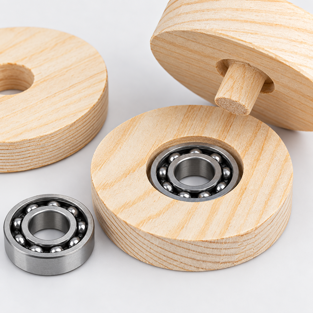 Rotating Yarn Holder – Wooden Yarn Winding Tool For Crochet Projects