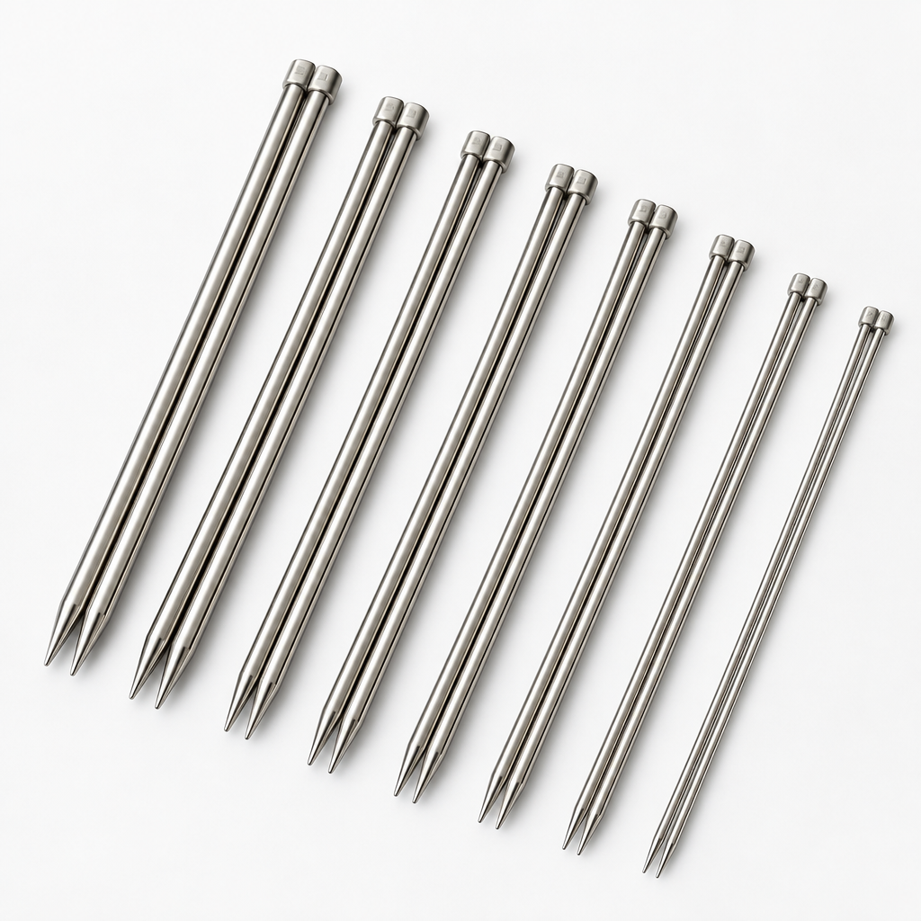 Single Point Knitting Needles – Stainless Steel Yarn Craft Tool