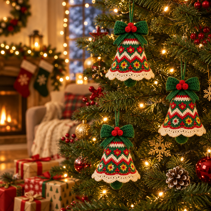 DIY Christmas Crochet Kit – Handmade Yarn Ornament Craft Set