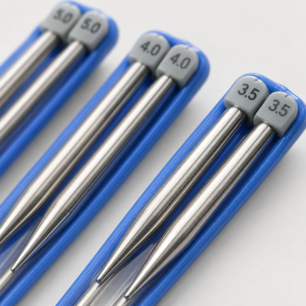 Single Point Knitting Needles – Stainless Steel Yarn Craft Tool