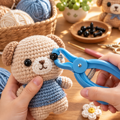 Safety Eye Installation Tool – Crochet Amigurumi Craft Accessory