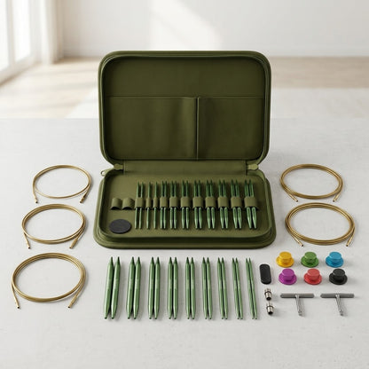 Colorful Interchangeable Crochet Hook Set – Complete Knitting Needle Kit